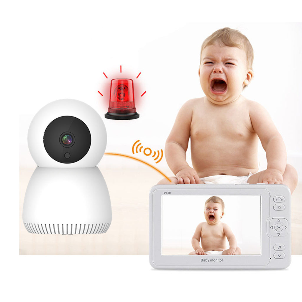 Monitor de bebé 1080P de alta definición con pantalla de 5