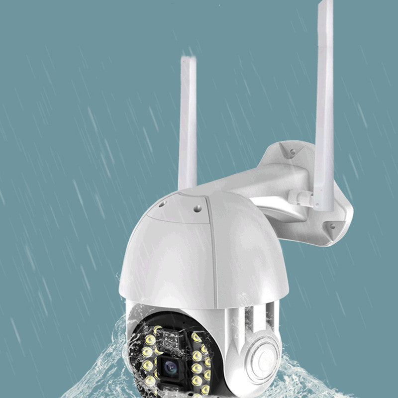 Cámara de seguridad inalámbrica Wi-Fi HD 1080P con visión de 360° para exteriores