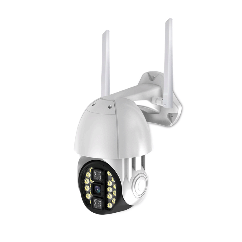 Cámara de seguridad inalámbrica Wi-Fi HD 1080P con visión de 360° para exteriores