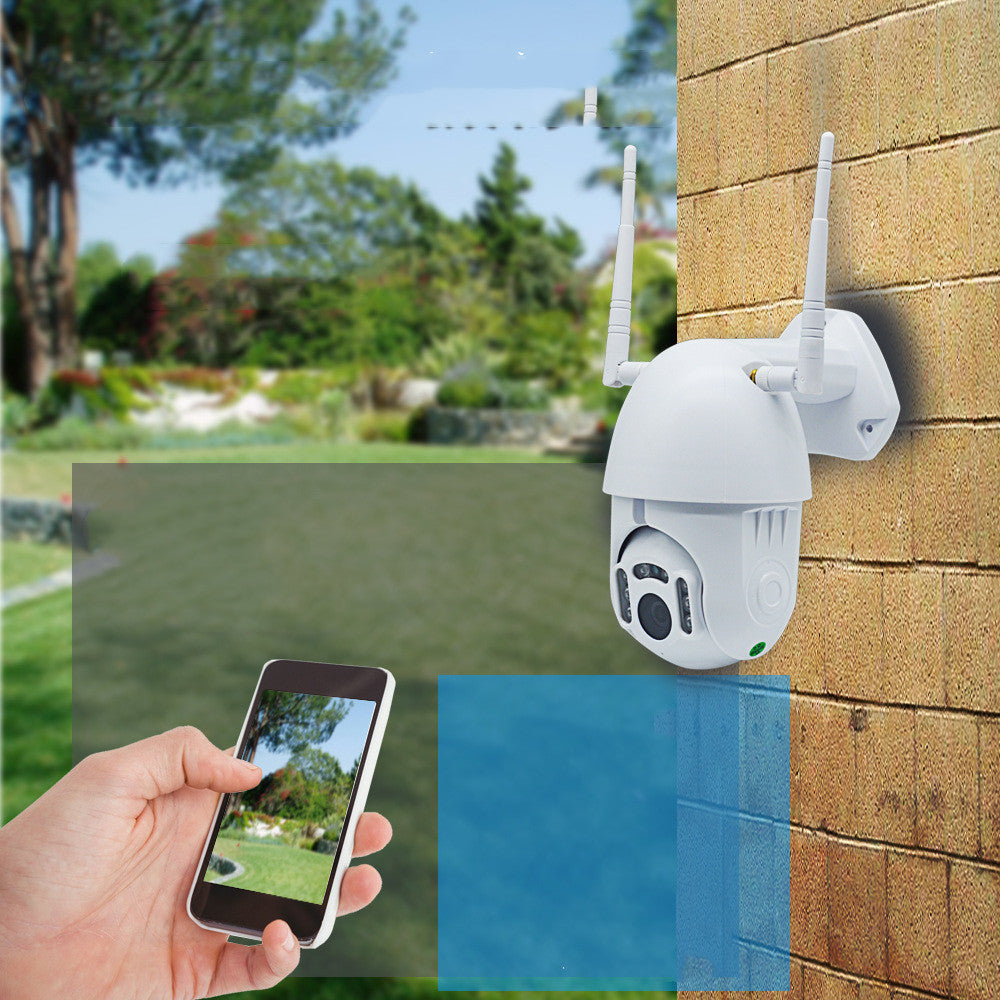 Cámara domo infrarroja Wi-Fi inteligente con doble antena y audio bidireccional