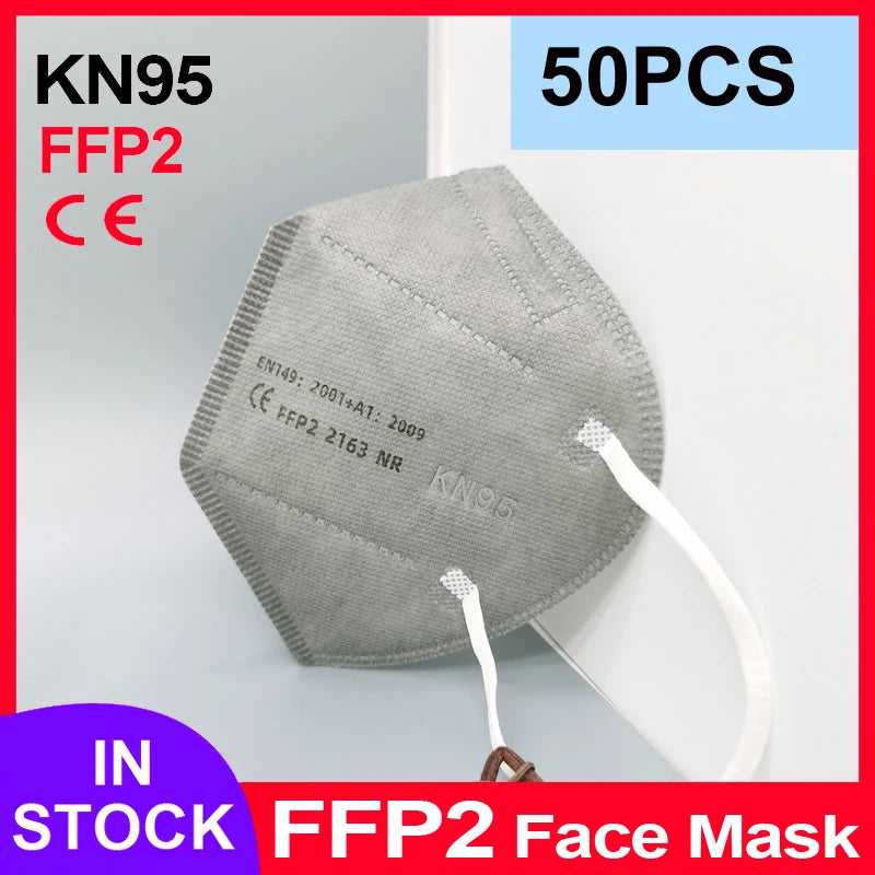 FFP2 Face Masks Masques CE KN95 Face Mask Filter 5Layers Adult kn95 Mascarillas Quirurgicas Homologadas Reusable FFP2 Face Mask