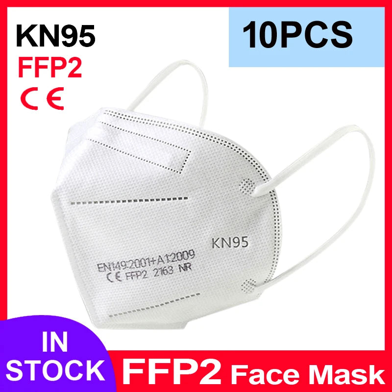 FFP2 Face Masks Masques CE KN95 Face Mask Filter 5Layers Adult kn95 Mascarillas Quirurgicas Homologadas Reusable FFP2 Face Mask