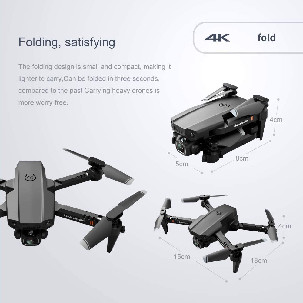 Mini dron con cámara HD para fotografía aérea